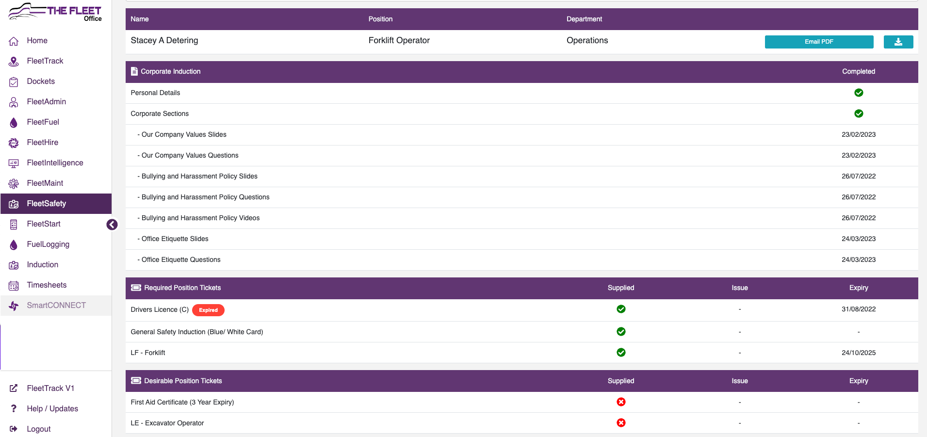 FleetSafety - Human Resources - Gap Analysis – The Fleet Office